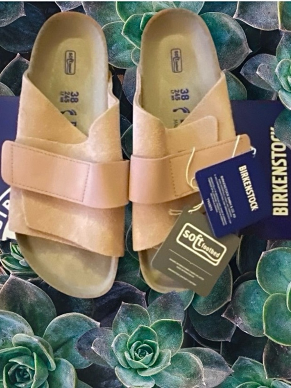 BIRKENSTOCK GERMANY SOFT FOOTBED KYOTO UNISEX SZ 38 EU/ 7-7.5 US IN SOFT PINK - Picture 3 of 15